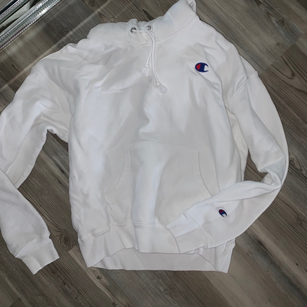 White champion hoodie